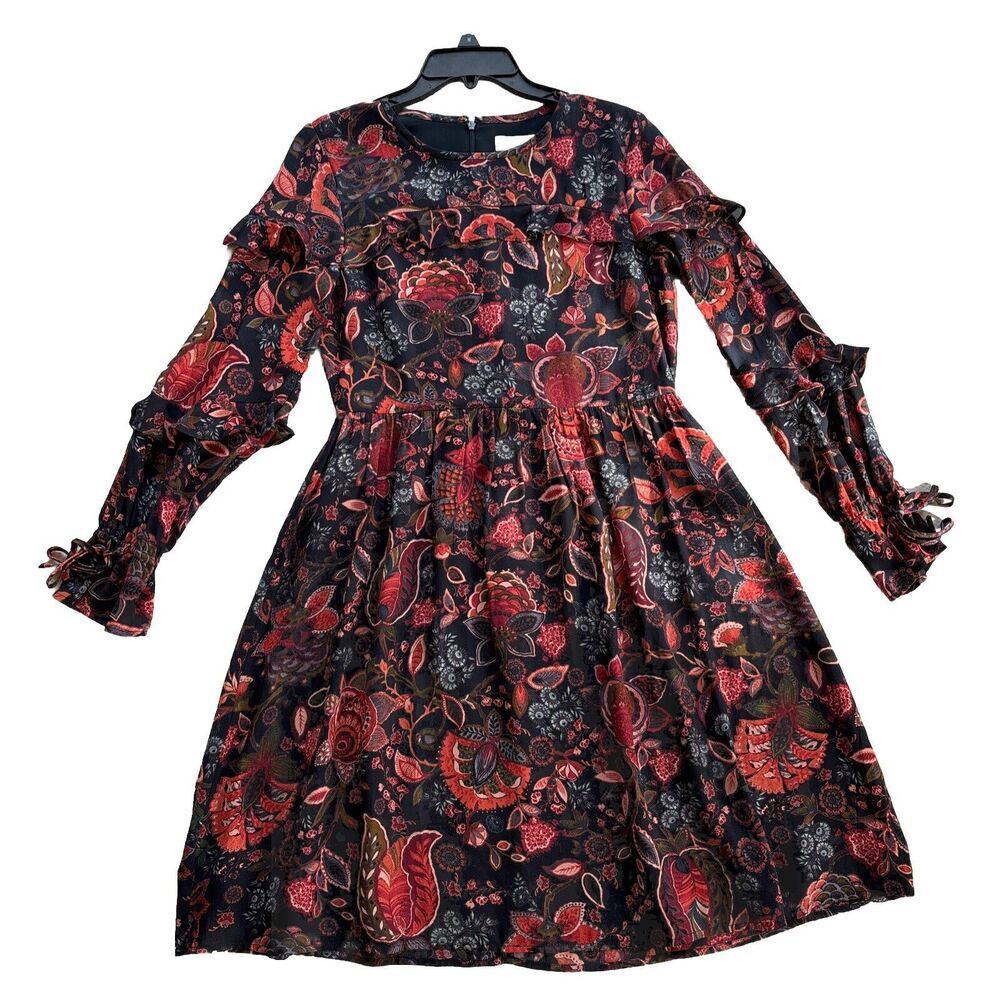 Ann Taylor LOFT Beautiful Boho Paisley Floral Dress XS Size 0 NWT